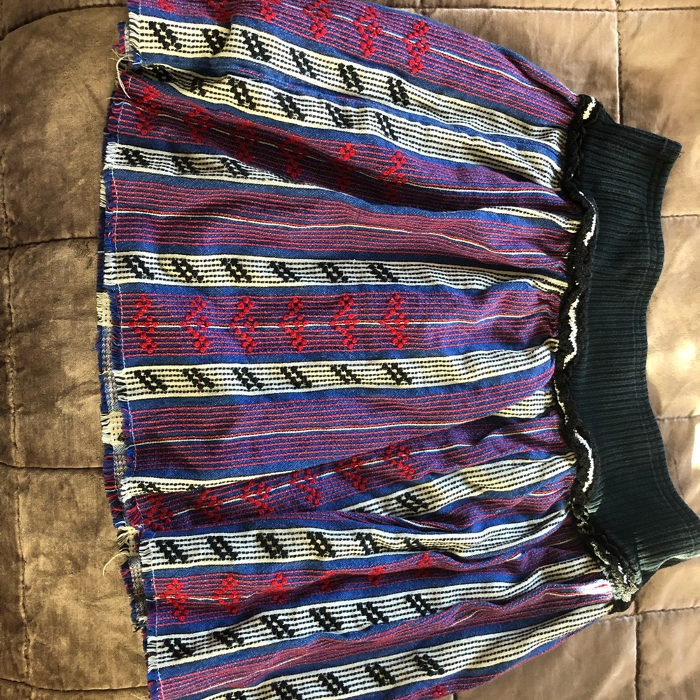 Vintage free people Pendleton Aztec skirt